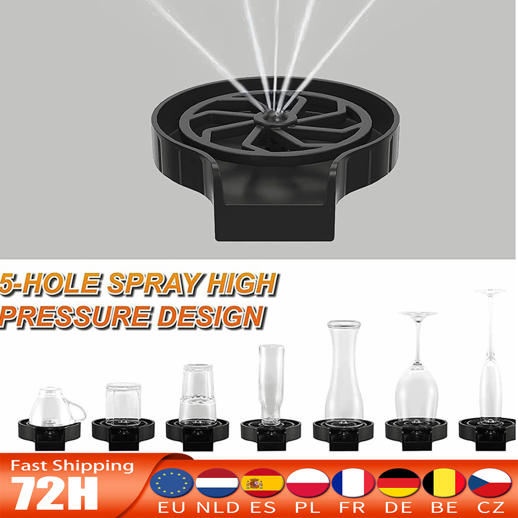 Sink Faucet Cup Washer - Glass Rinser Faucet for Quick & Easy Cleaning