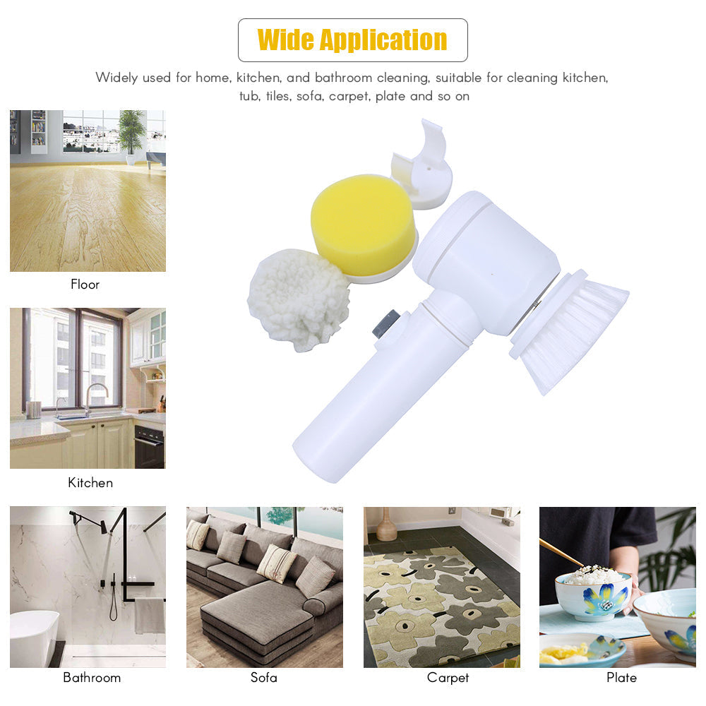 Cleaning Magic Electric Brush 5-in-1 Multi-Surface Cleaning Tool for Home and Office
