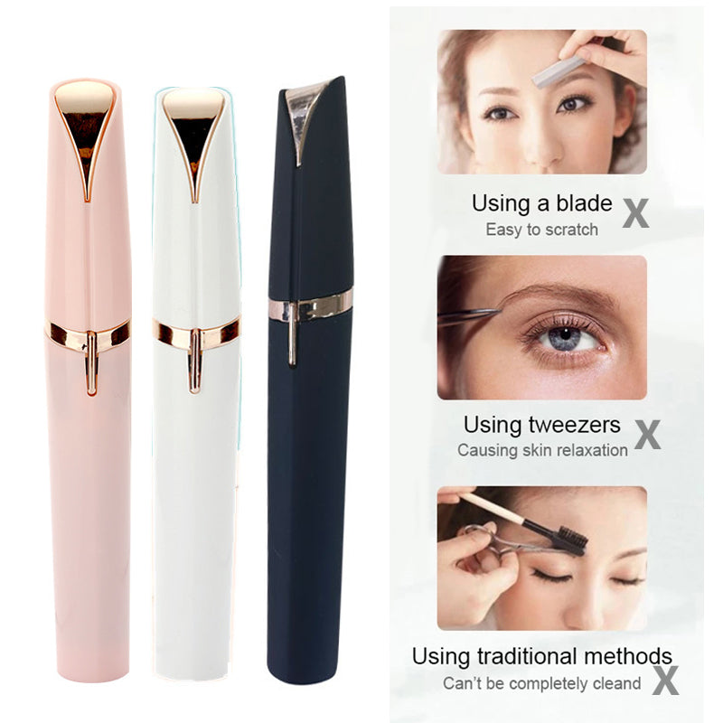 Flawless Brows Painless Eyebrow Hair Remover for Effortless Grooming and Facial Hair Removal