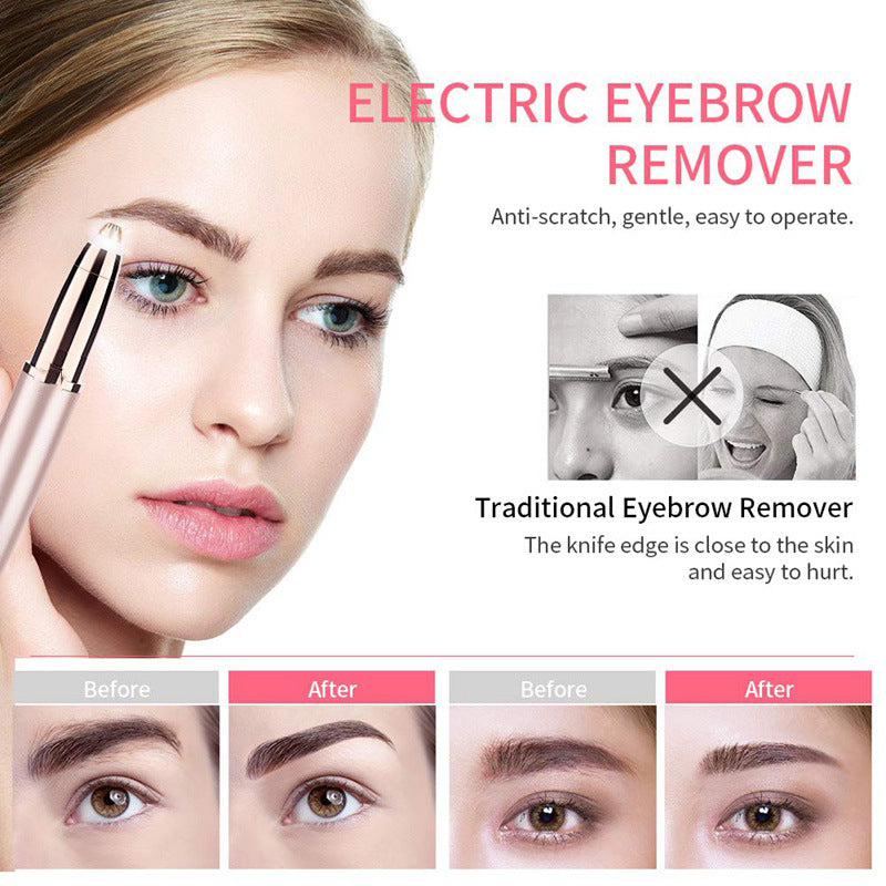Flawless Brows Painless Eyebrow Hair Remover for Effortless Grooming and Facial Hair Removal