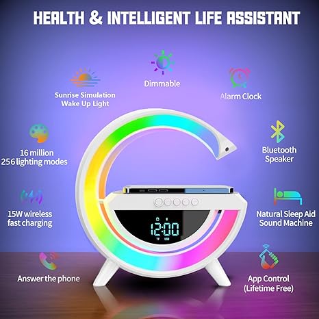 LED Wireless Charger Speaker – Multifunctional Sound & Light Fusion