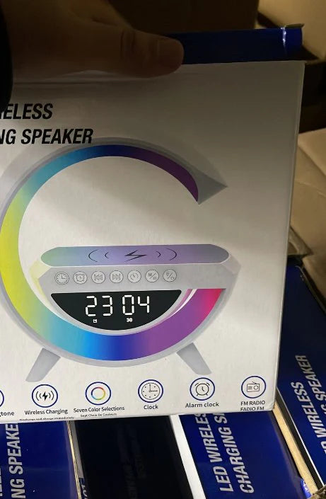 LED Wireless Charger Speaker – Multifunctional Sound & Light Fusion