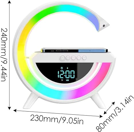 LED Wireless Charger Speaker – Multifunctional Sound & Light Fusion