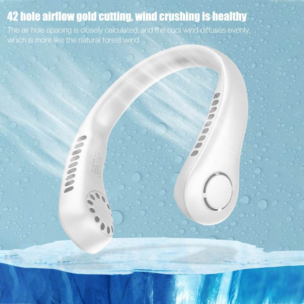 Vaneless Neck Fan for Hands-Free Cooling