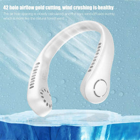 Vaneless Neck Fan for Hands-Free Cooling