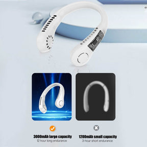 Vaneless Neck Fan for Hands-Free Cooling