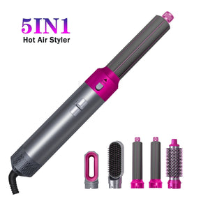 Hot Air Brush 5-in-1 - Dry, Style, and Volumize with Ionic Technology