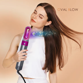 Hot Air Brush 5-in-1 - Dry, Style, and Volumize with Ionic Technology