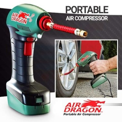 Portable Air Compressor for Inflating Tires and Sports Equipment