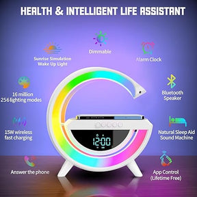 LED Wireless Charger Speaker – Multifunctional Sound & Light Fusion