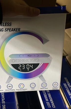 LED Wireless Charger Speaker – Multifunctional Sound & Light Fusion
